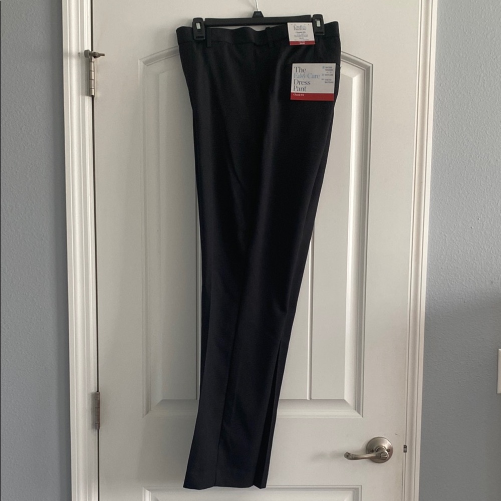 2 PAIR NEW Croft & Barrow Easy Care Dress Pant Classic Fit ~ Flat Front 34x32
